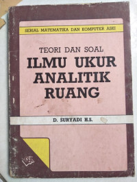 Image of Teori dan Soal Ilmu Ukir Analitik Ruang