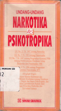 Image of Undang Undang Narkotika & Psikotropika
